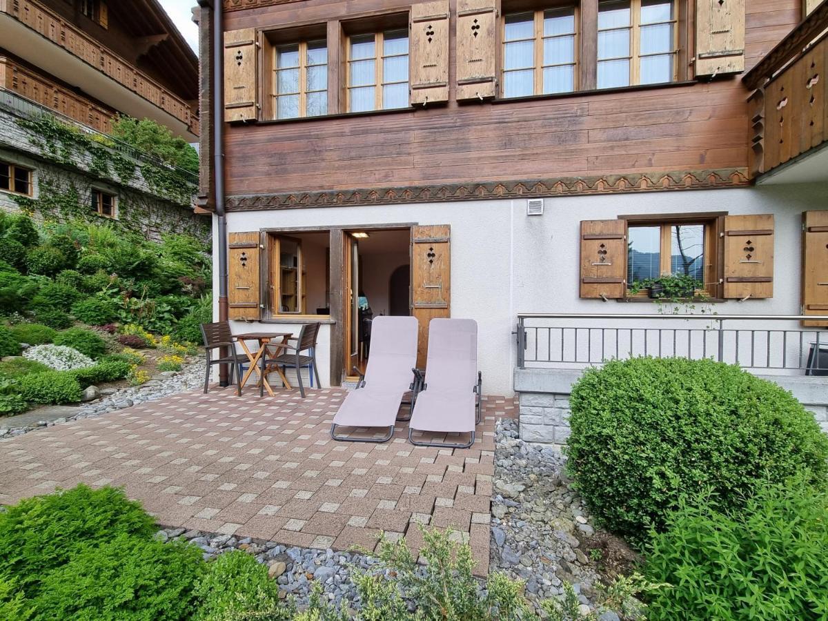 Mom - Alpine Boutique Apartments, Chalet Fagus, Terrace Studio Grindelwald Dış mekan fotoğraf